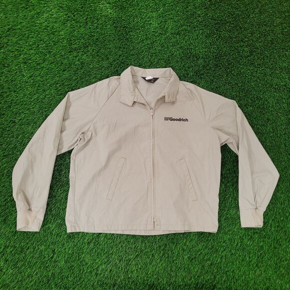 Vintage BF-Goodrich Blouson Jacket XL 26x26 Beige Boxy - Picture 1 of 16